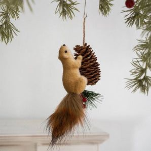 Christmas Ornament - Sisal Squirrel