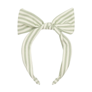 Green Stripy Tie Headband