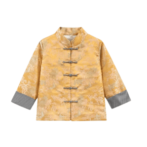 Kung Fu Jacket - Gold Pattern