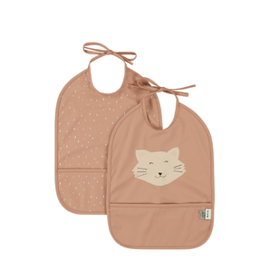 Waterproof Bib 2-Pack - Mrs. Cat