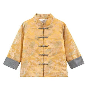 Kung Fu Jacket - Gold Pattern