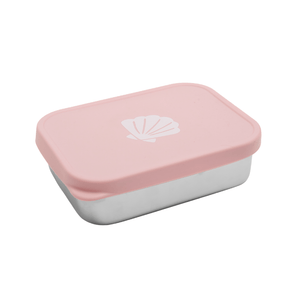 Seashell Silicone Lunch Box - Pink