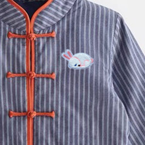 Kung Fu Jacket - Blue Stripe