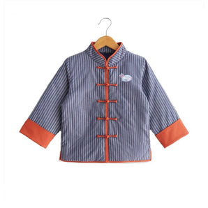 Kung Fu Jacket - Blue Stripe